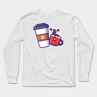 Coffee And Tea Long Sleeve T-Shirt